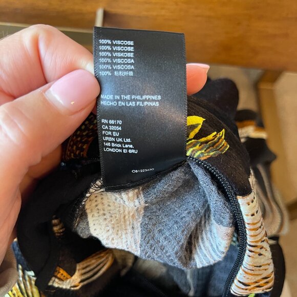 By Anthropologie Jasmine Printed Palm Jumpsuit - 4 - Picture 9 of 9